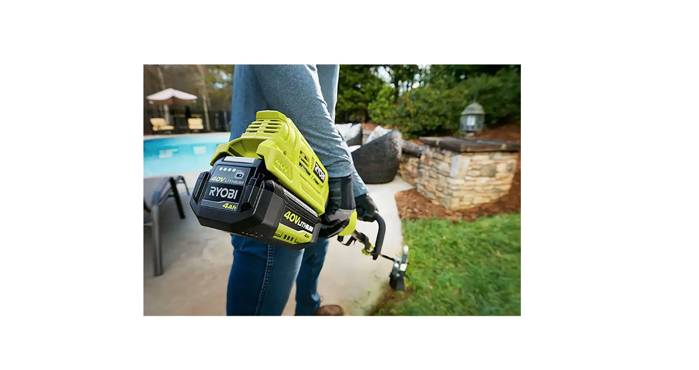 RYOBI RY40205BTL 40V Expand-It Cordless Battery Attachment Capable String Trimmer (Tool Only)