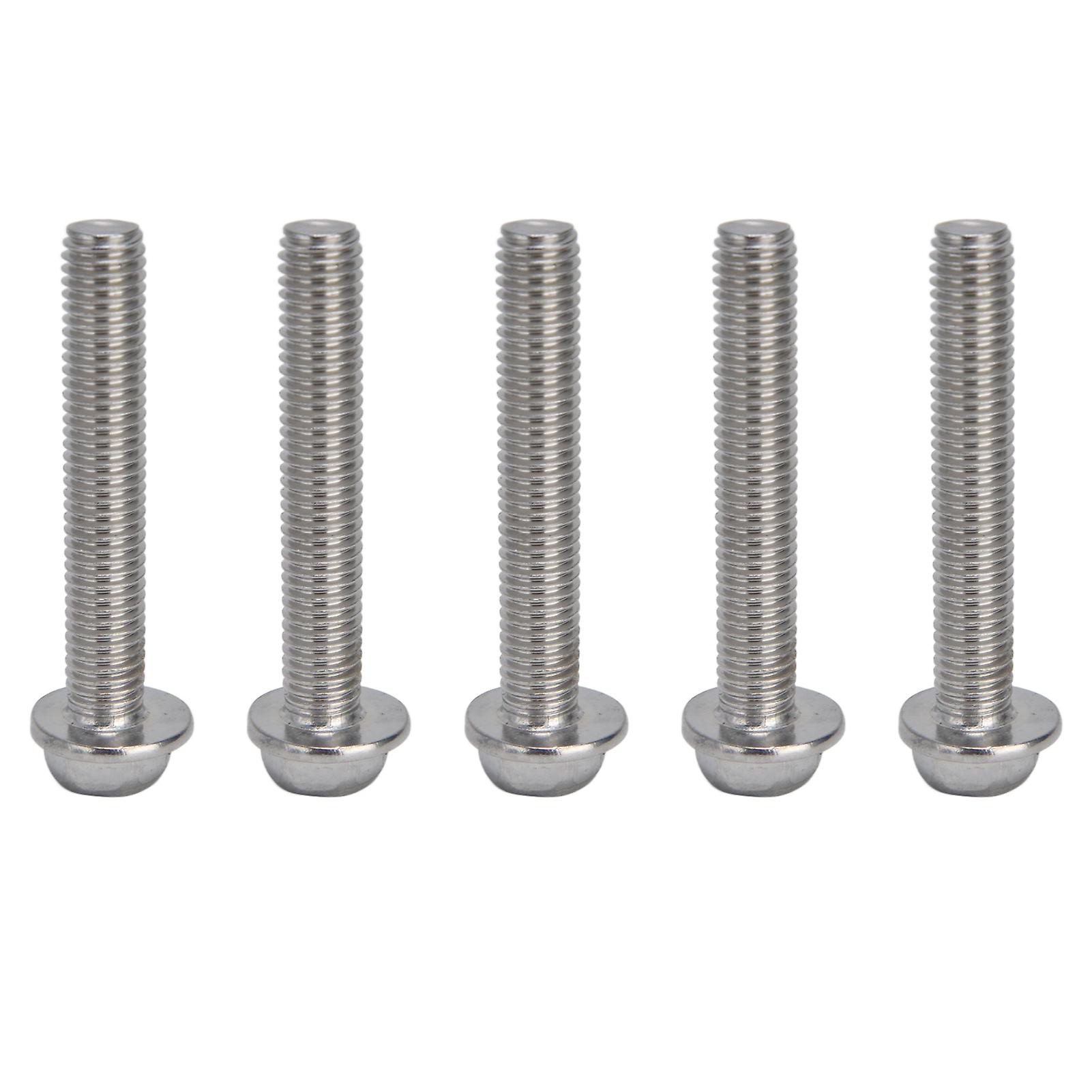 20Pcs M10x1.5 Screw Bolts A2‑70 Stainless Steel Flanged Hex Head Bolt with Gasket DIN6921M10x60