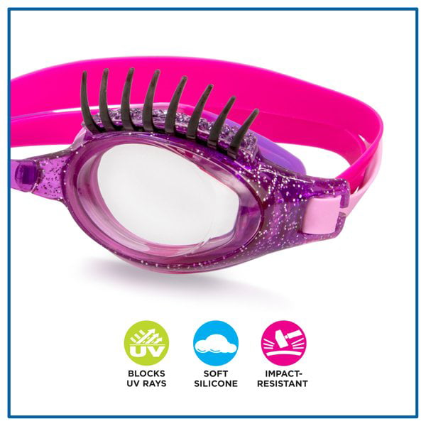 Eye Pop Pink and Purple Swimming Sport Goggles