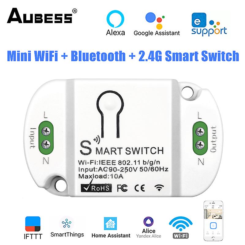 Ewelink Mini Wifi+ Bluetooth+ 2.4g Remote Control Smart Switch Module Smart Home Voice Control Work With Alexa Google Home Alice