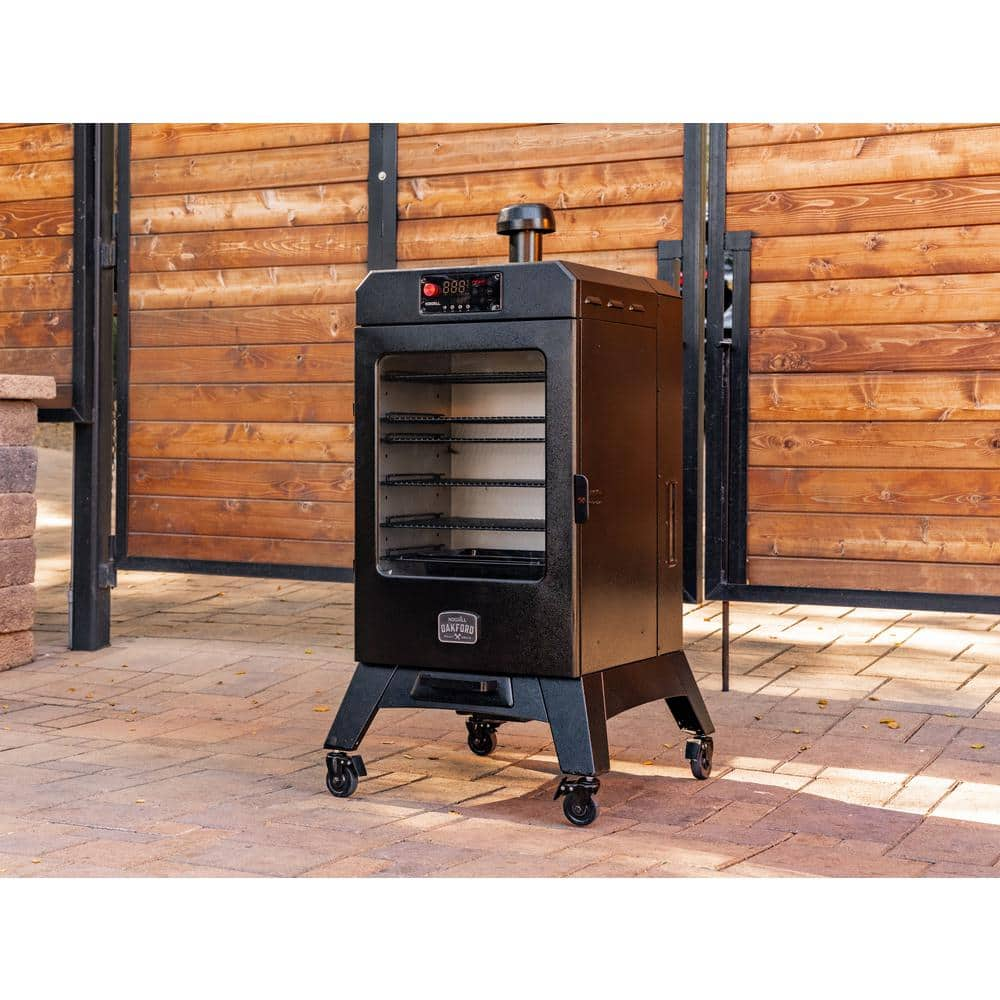 Nexgrill Oakford 1400 Pellet Grill Vertical Smoker in Black 910-0013