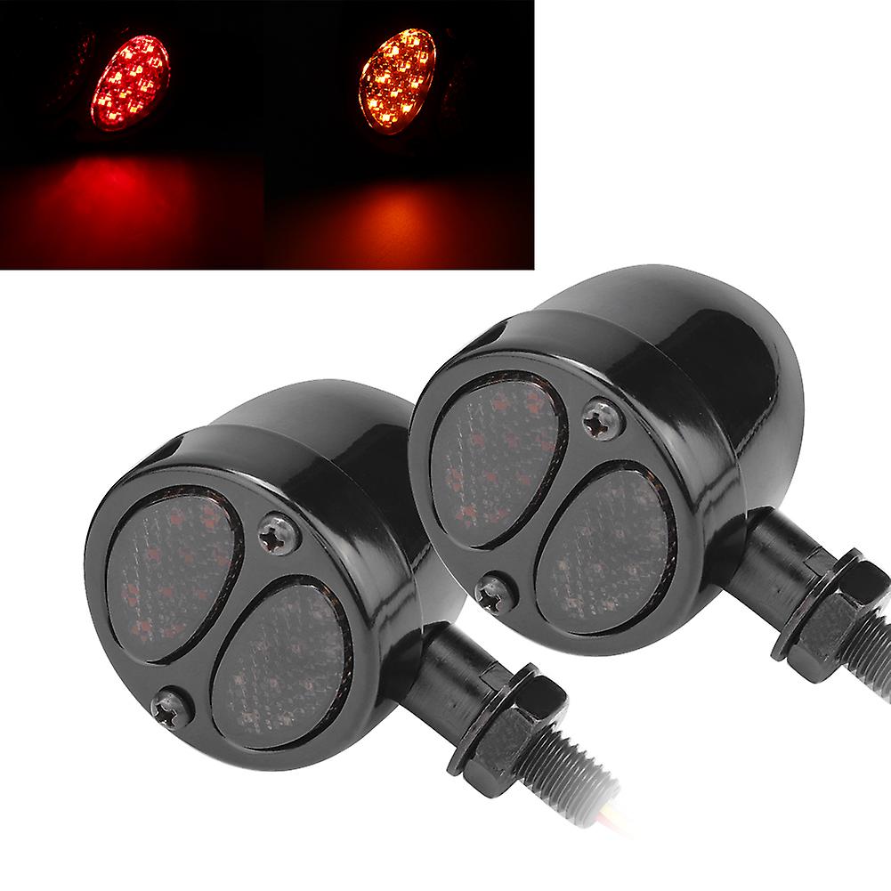 Motorcycle Led Turn Signal Light Vintage Modified Steering Lamp Indicator Fits For Yamaha