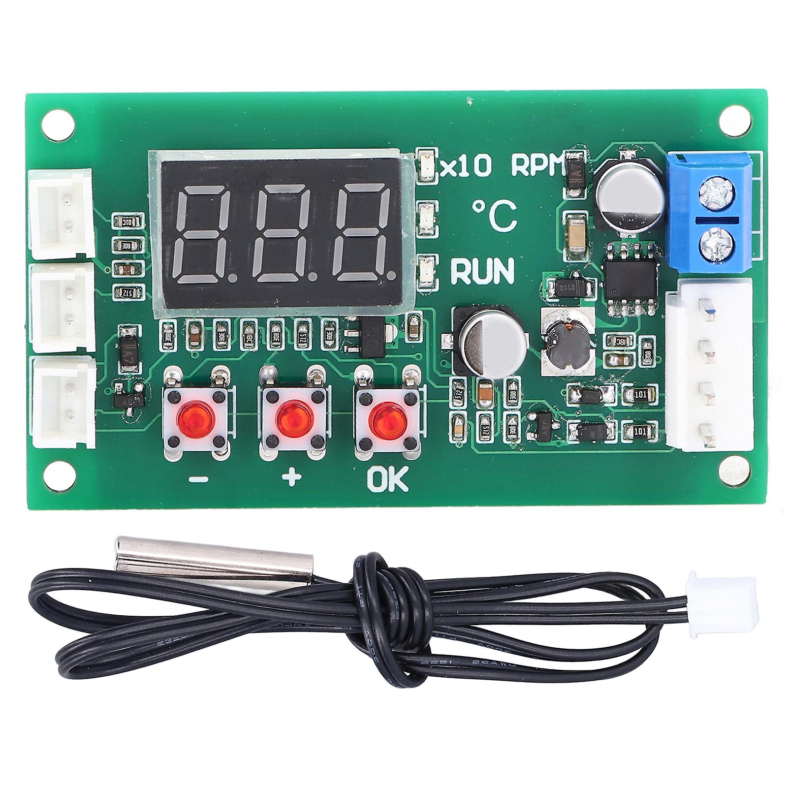 Fan Temperature Control Governor Digital 4 Wire Pwm Temp Module Support For Ebm Ec 5a Dc1248v