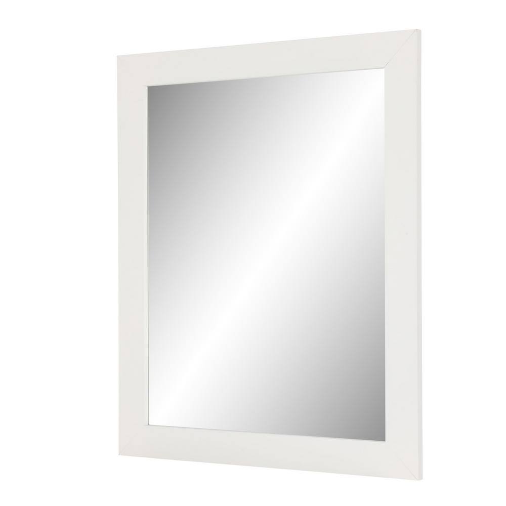 Home Decorators Collection 25.67 in. W x 31.38 in. H Framed Wall Mirror in White WTWM26-WH