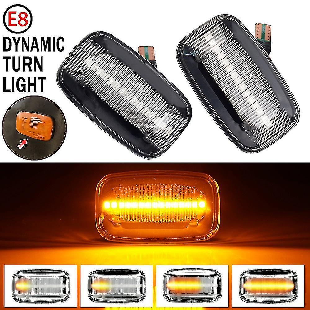 2pcs Led Side Marker Light For Toyota Land Cruiser 70 80 100 Series