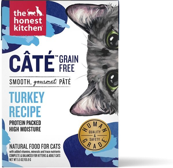 The Honest Kitchen Cate Grain-Free Turkey Pate Wet Cat Food