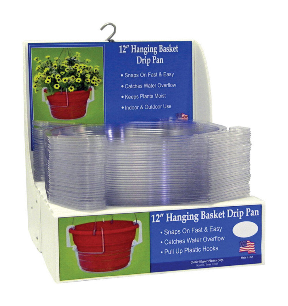 HANG BASKET DRIP PAN 12