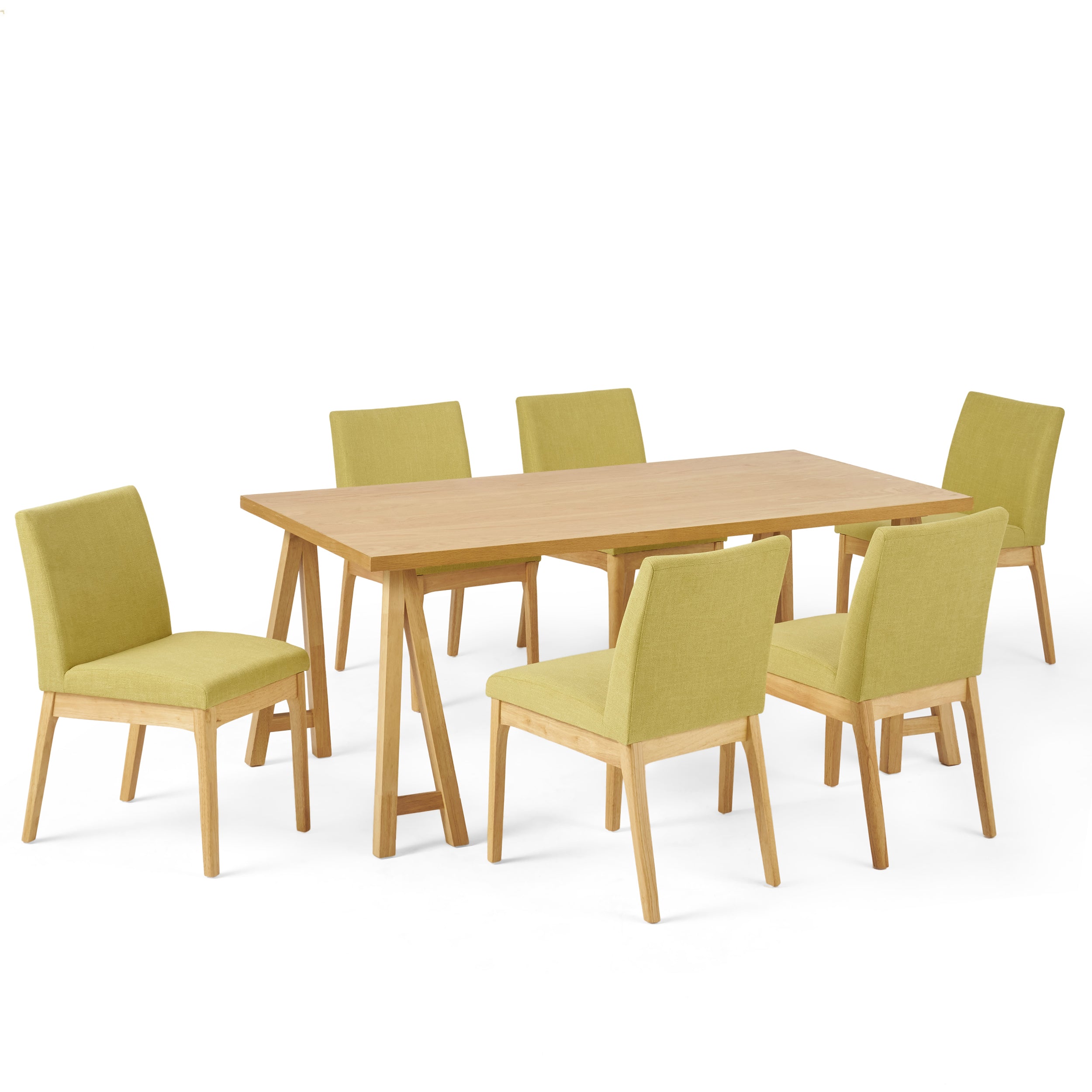 Elsinore Mid-Century Modern 7 Piece Dining Set