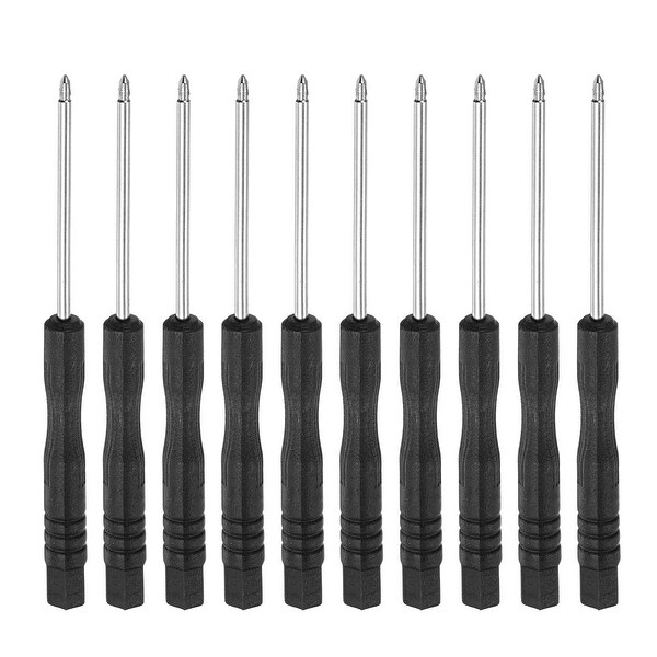 0.6Y Mini Screwdriver for Watch Eyeglasses Metal Buckle Electronic Repair 10 Pcs - Black - - 37422479