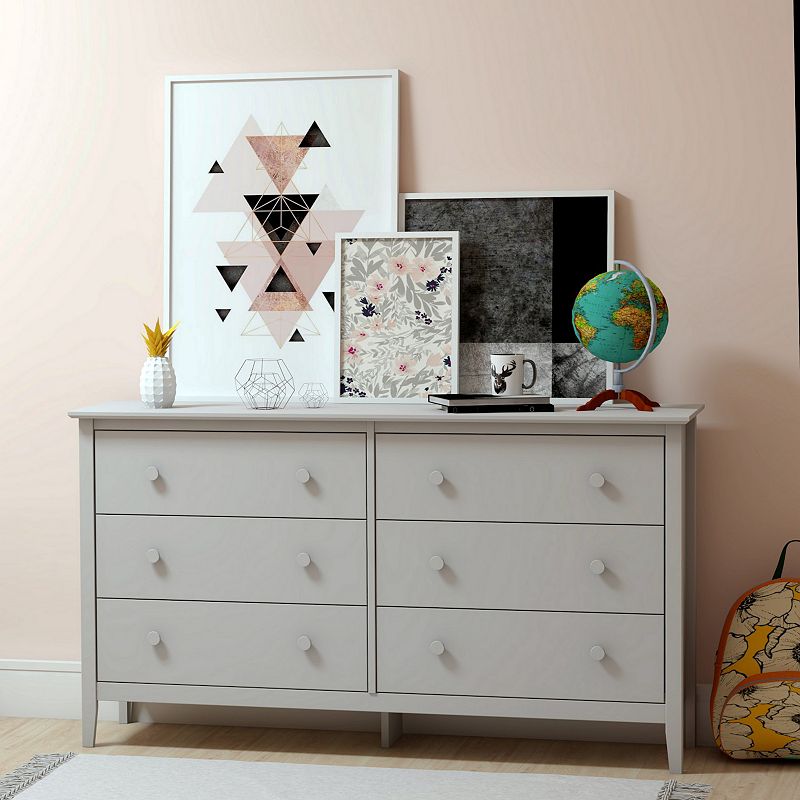 Alaterre Furniture Simplicity 6-Drawer Dresser💝(LAST DAY CLEARANCE SALE 70% OFF)