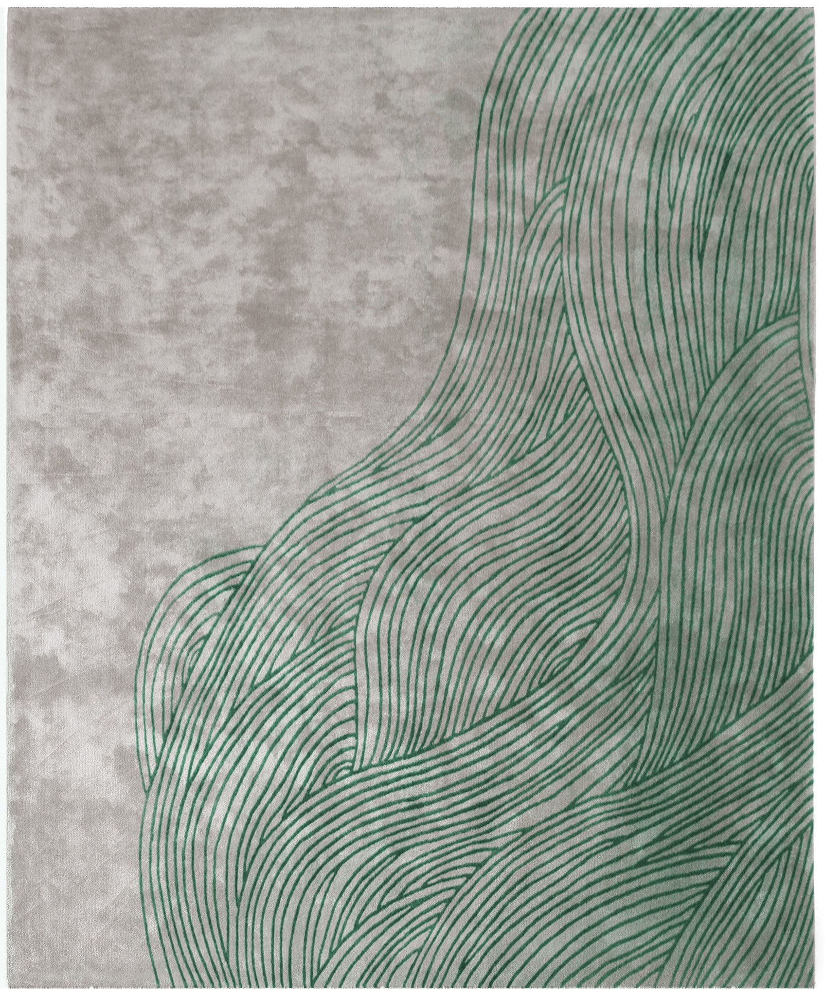 Continua Laguna Hand Tufted Rug in Green design by Second Studio