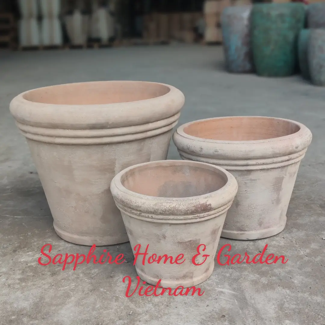 Antique Terracotta pots cheap pottery outdoor garden pots and planter antique terra flower pots for plants and garden center