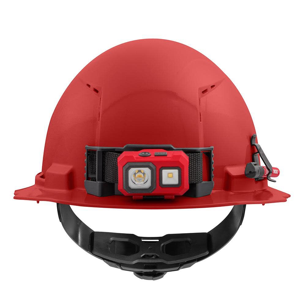 Milwaukee Red Full Brim Vented Hard Hat with 4pt Ratcheting Suspension Type 1 Class C 48-73-1209 from Milwaukee