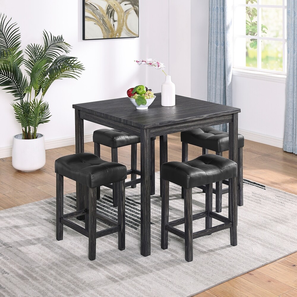 Counter Hight 5 Piece Dining Table Set