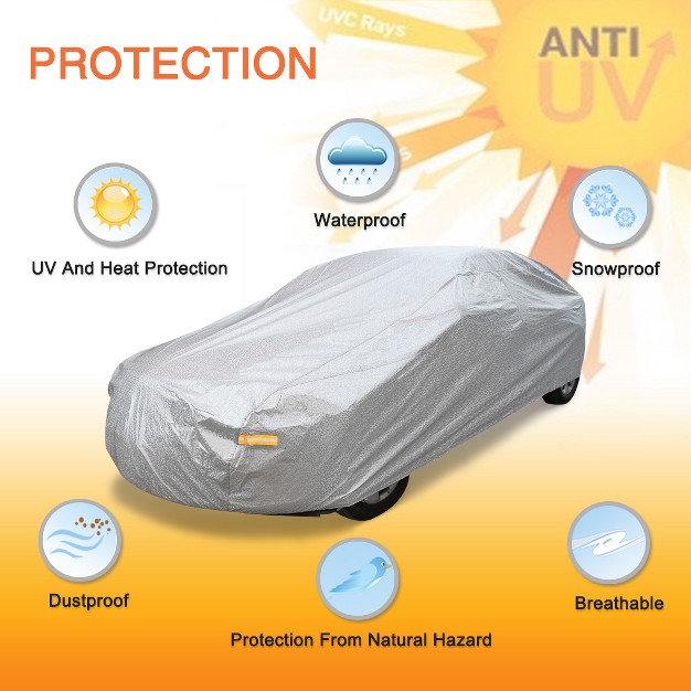 Unique Bargains Car Cover Waterproof Breathable Heat Resistant