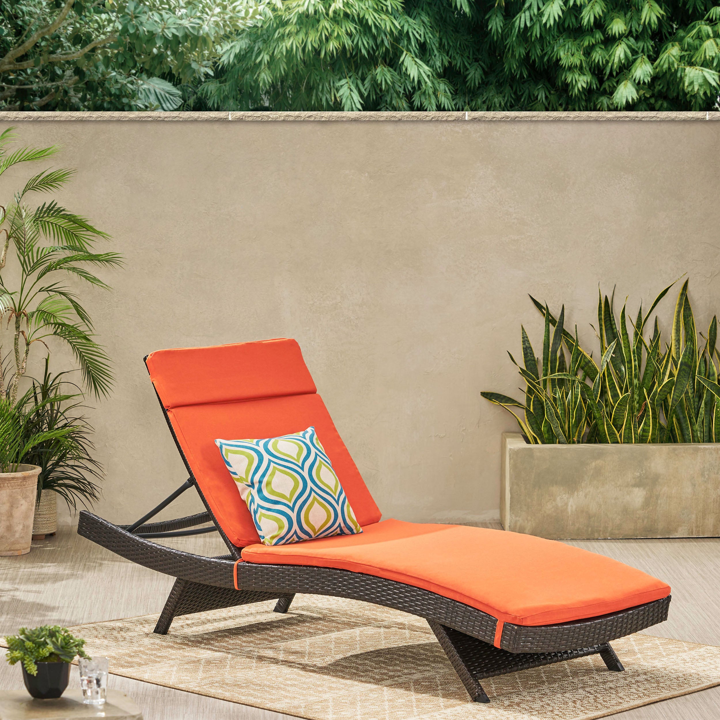 Savana Outdoor Wicker Lounge with Water Resistant Cushion