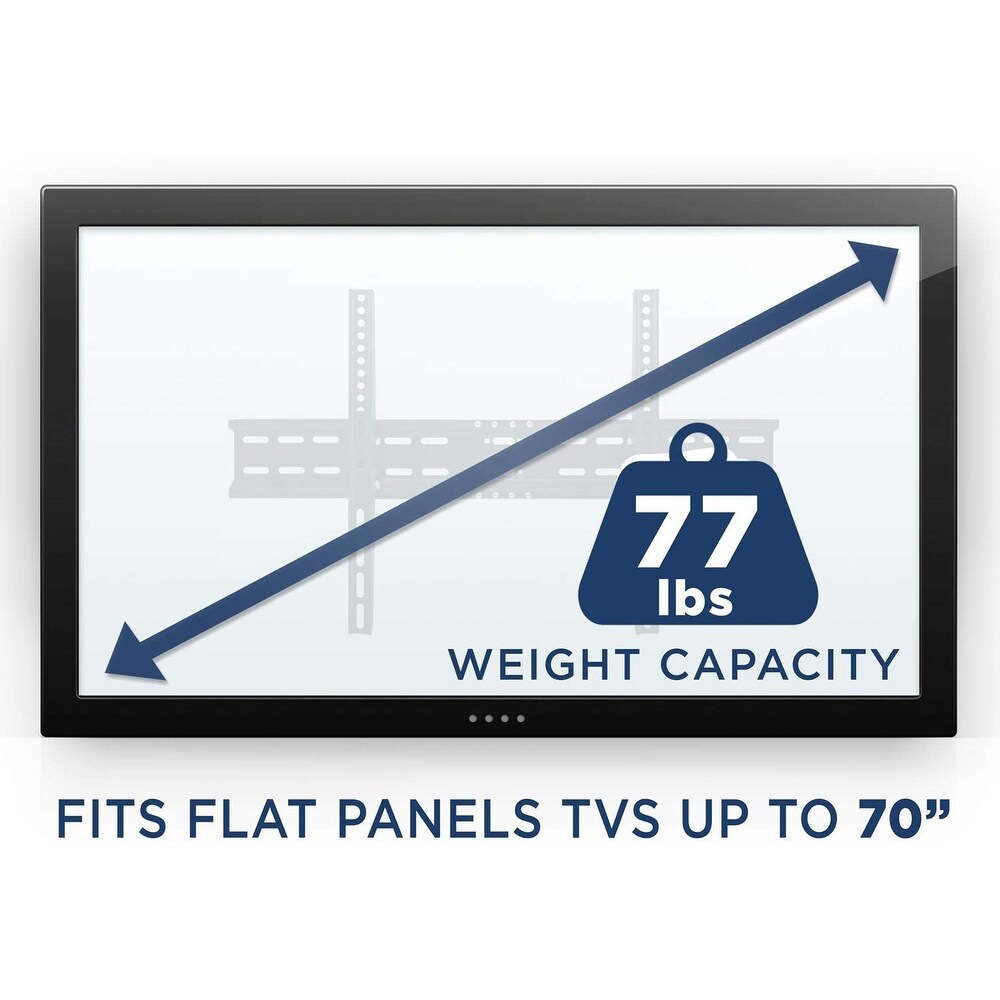 Mount It! Low Profile TV Wall Mount Tilt Bracket for Flat Screens  Fits 32' 80\