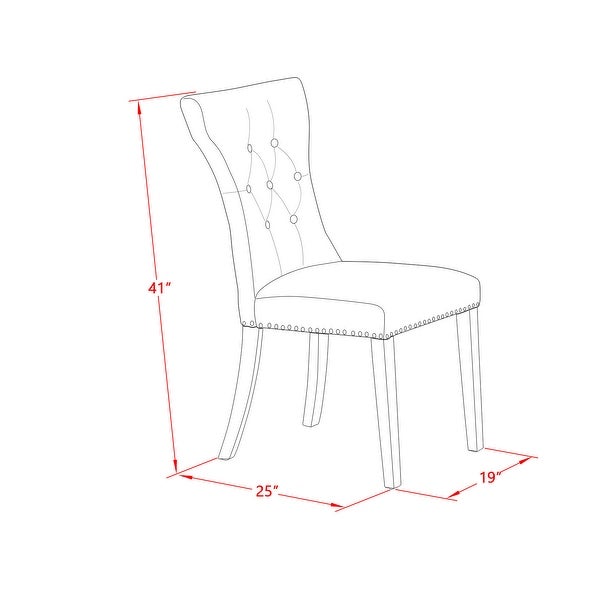 3-Pc Dining Set - a Kitchen Table and 2 Parsons Dining Chairs (Color Options)