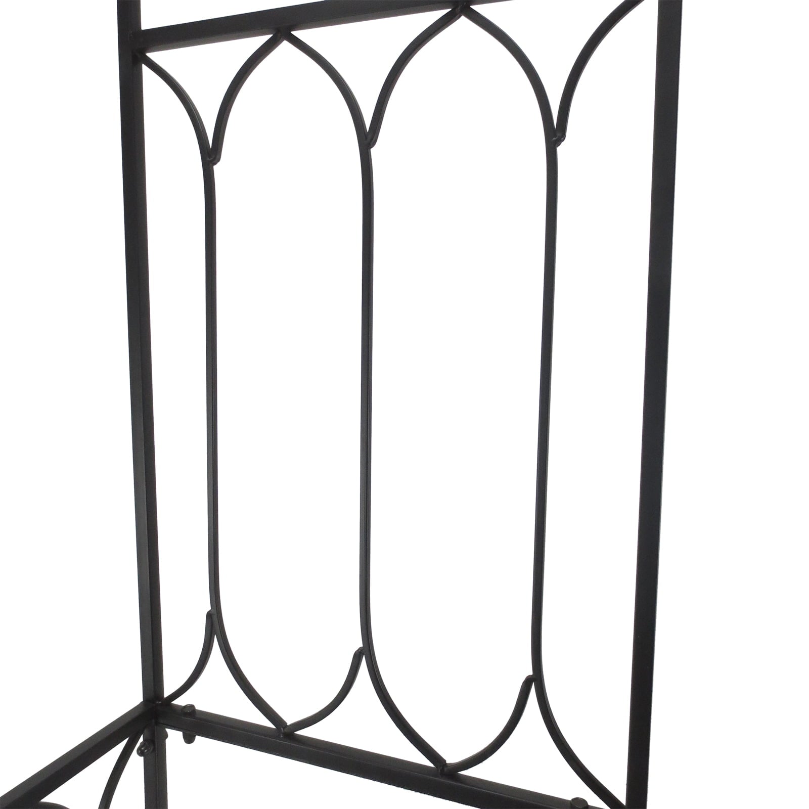 Outsunny 21" Black Metal and Steel Arbor