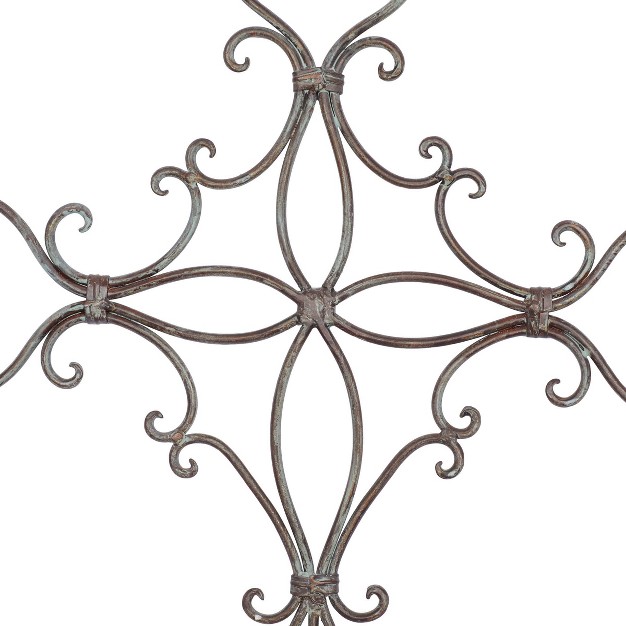 Metal Cross Scroll Wall Decor Black Olivia amp May