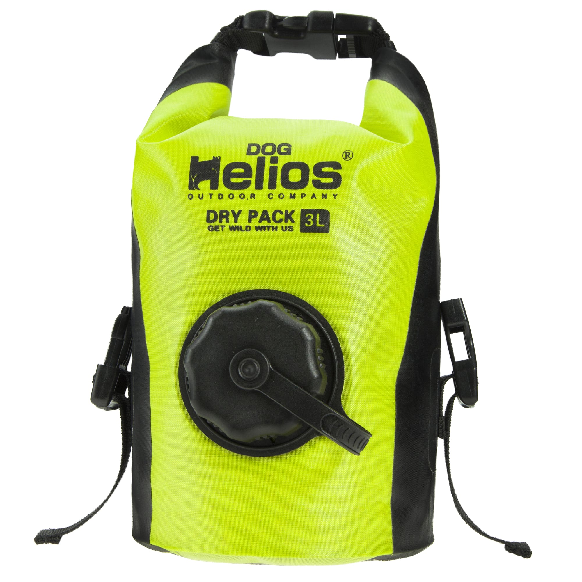 Dog Helios Yellow Grazer Waterproof Outdoor Travel Dry Food Dispenser Bag