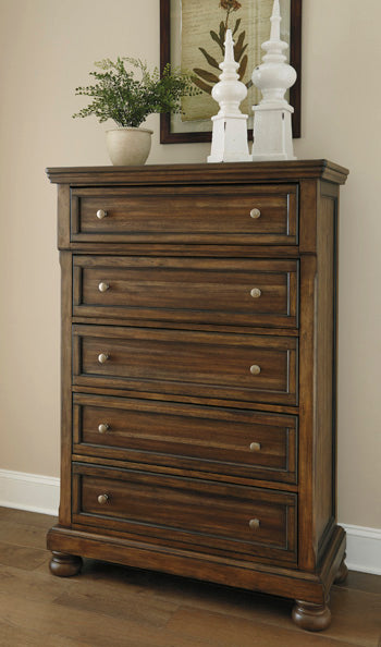 Flynnter Five Drawer Chest