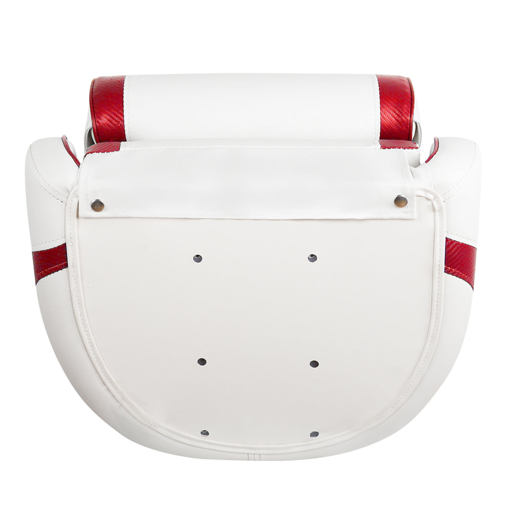 Seamander SC3 series Premier Pontoon Furniture Bucket Seat， Captain Seat， Colors， White/Red