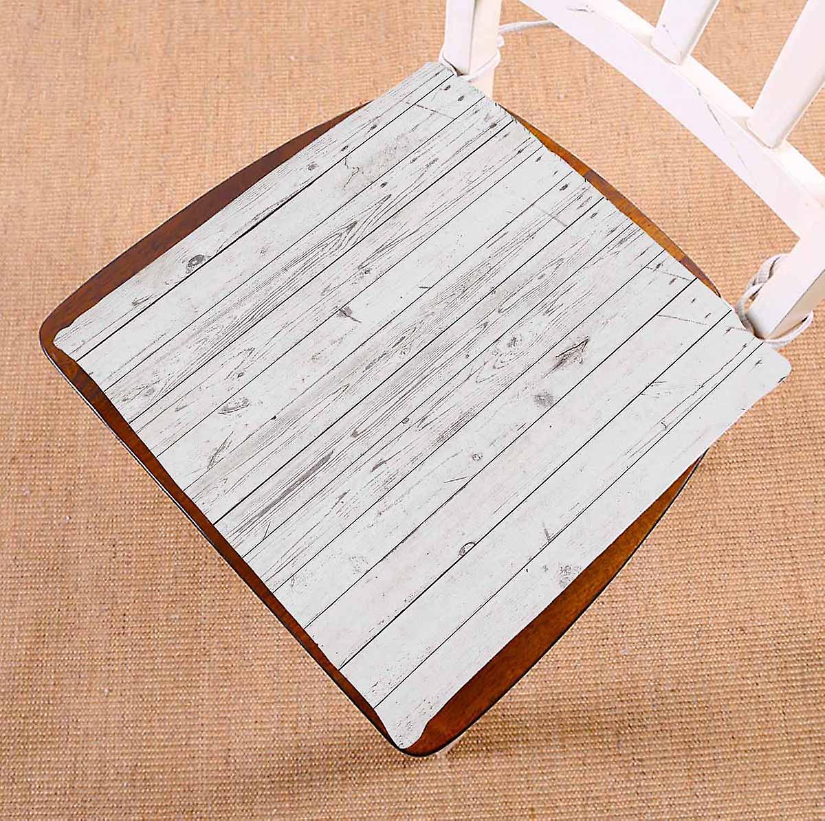 Vintage White Wooden Wall Background Chair Pads Chair Mat Seat Cushion Chair Cushion Floor Cushion 45x45 Cm