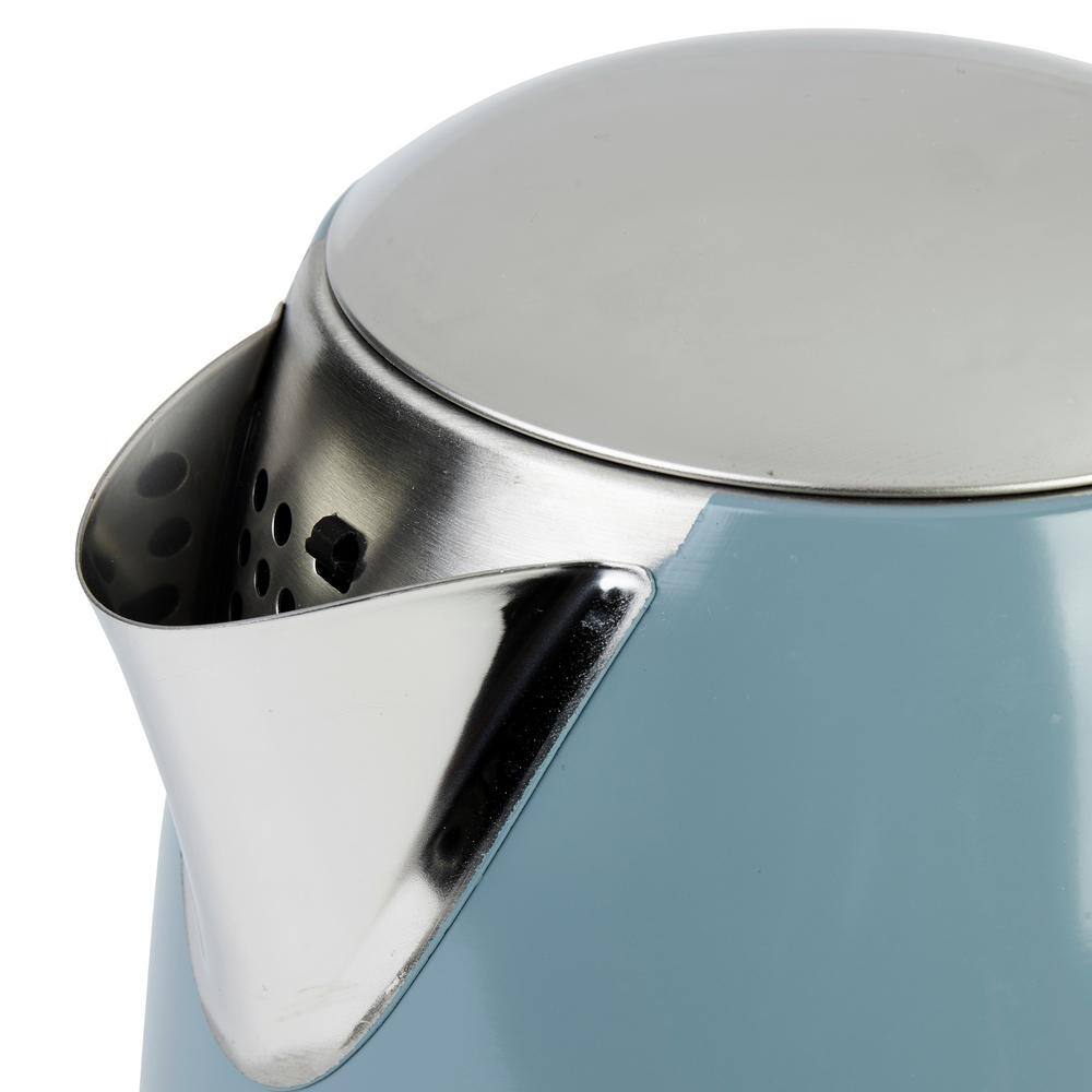 HADEN Brighton 1.7 l 7-Cup Sky Blue Stainless Steel Electric Kettle with Auto Shut-Off and Boil-Dry Protection 75076