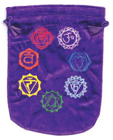 AzureGreen RV687CHA  6x 8 7 Chakra Purple velvet...