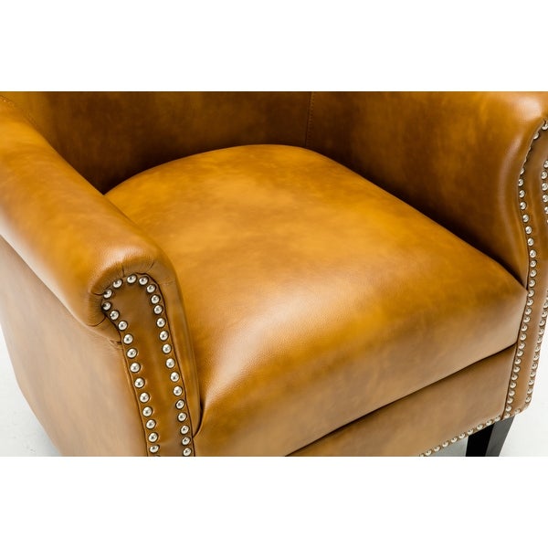 Hendrick Faux Leather Club Chair by Greyson Living