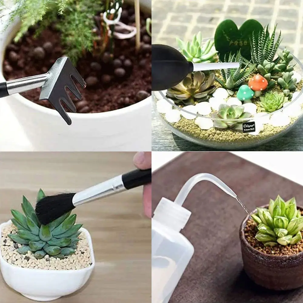 12pcs Garden Planter Kit Succulent Plants Tools Mini Garden Hand Tools Set