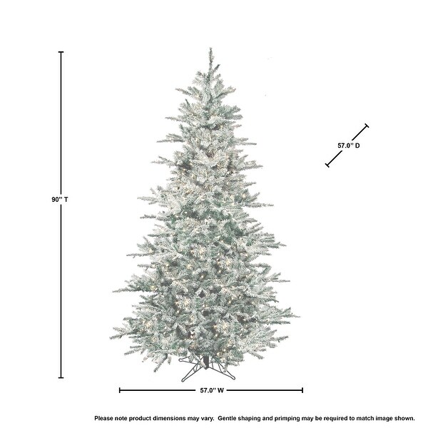 7.5' LED Flocked Vail Tree