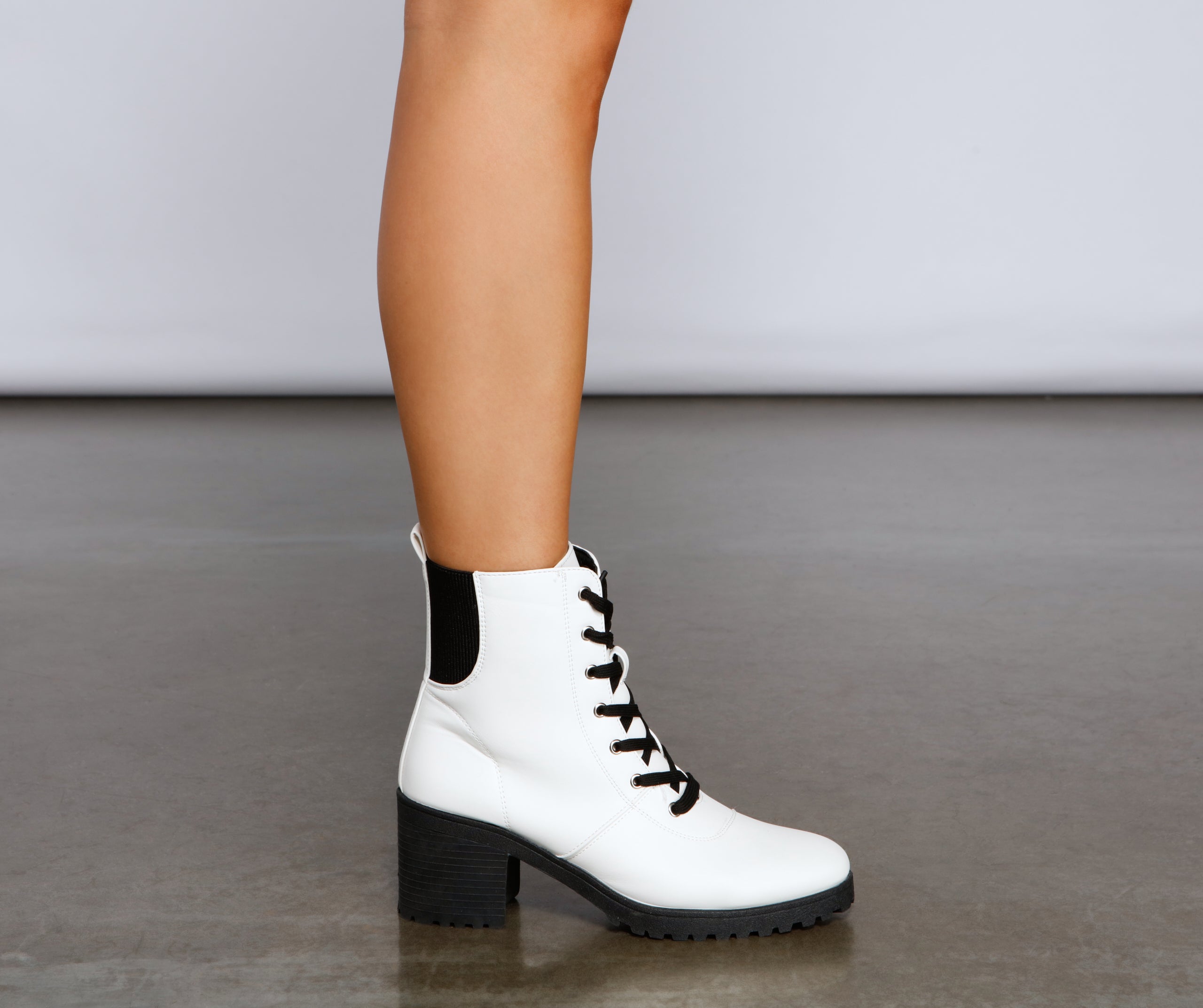 Don't Call It A Throwback Lace-Up Combat Boots