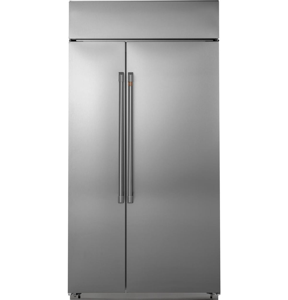 GE Cafe CSB48WP2NS1 48quot BuiltIn SidebySide Refrigerator in Stainles