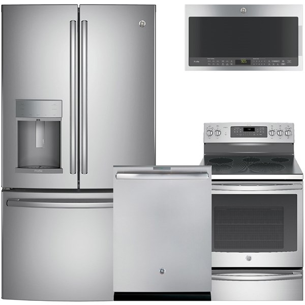 GE Profile Stainless Steel Four Piece Kitchen Suite