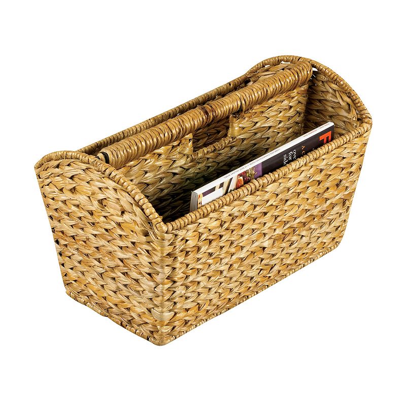 Household Essentials Wicker Magazine Rack