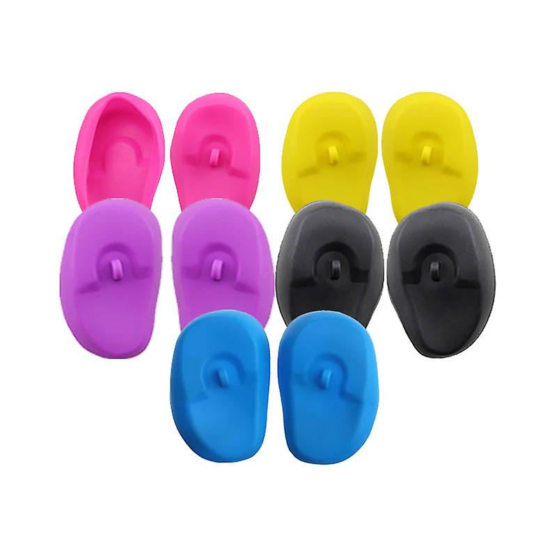 3pcs Silicone Ear Cover Hair Coloring Dyeing Ear Protector Waterproof Shower Ear Shield Earmuffs Caps Salon Styling Accessories