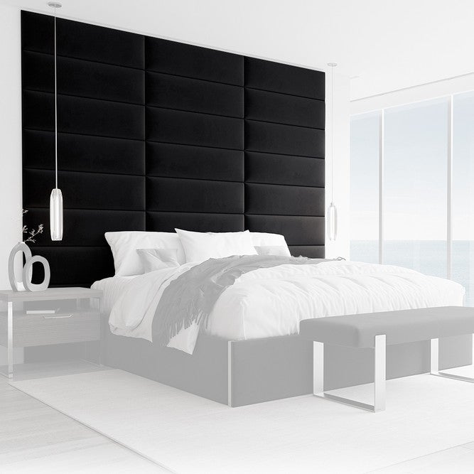 Upholstered Wall Panels - Black - 30