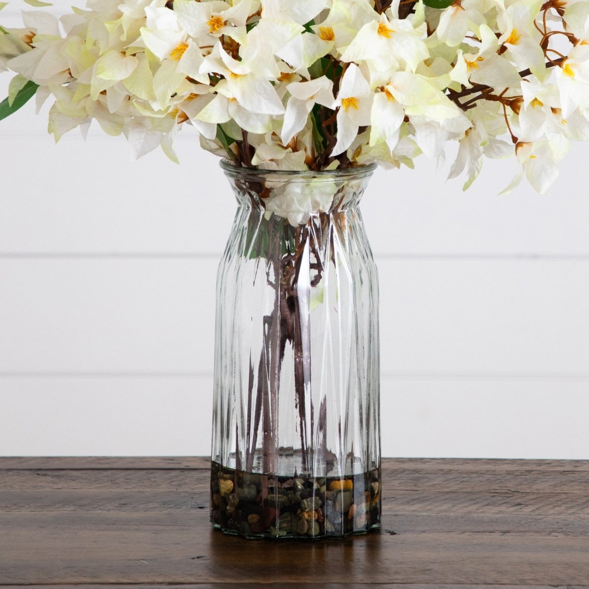 31” Artificial Pink Bougainvillea Arrangement in Vase | Elegant Floral Décor