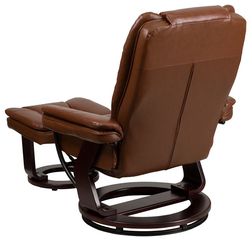 Flash Furniture Recliner With Ottoman  Beige   Contemporary   Recliner Chairs   by Beyond Design  ampMore  Houzz