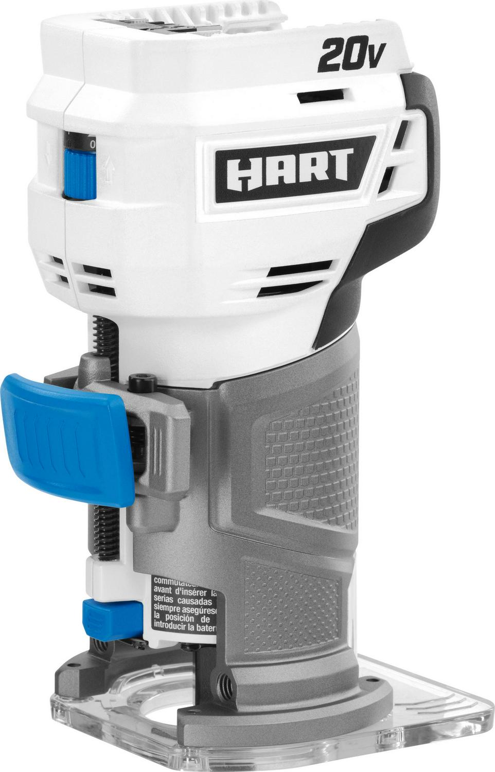 HART 20Volt Cordless Trim Router for Cutting Shaping and Trimming (Battery Not Included)  Crowdfused