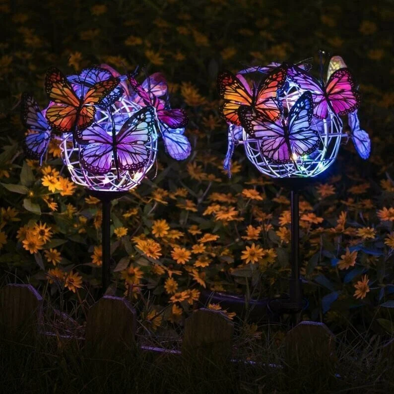 🔥BIG SALE - 49% OFF🔥Solar Stake Lights Butterflies Decor Lights ( BUY 1 GET 1 FREE )