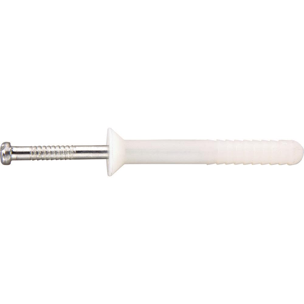 DW Impact Nail and Pin Anchors NYLON NAILIN FH 1/4 X 2 QTY: 100 02562-PWR from DW