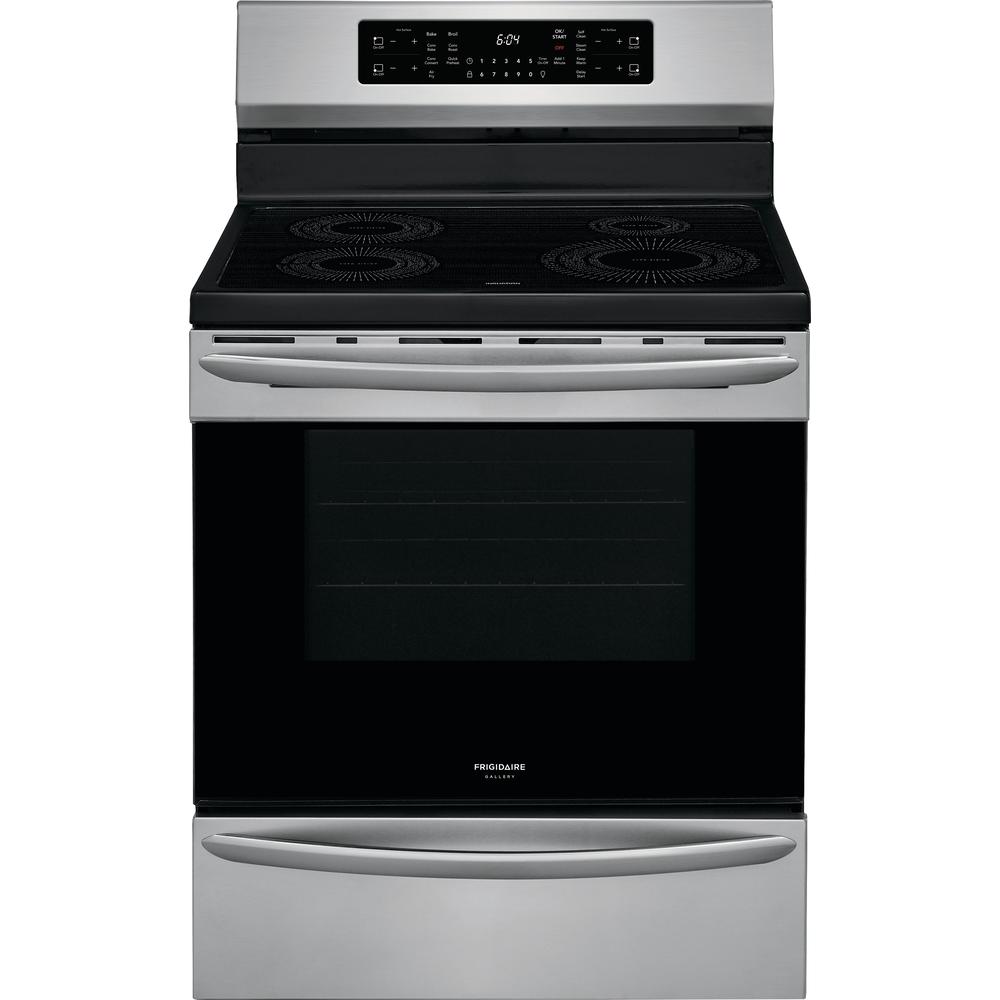 Frigidaire Gallery 30-inch Freestanding Electric Induction Range with Air Fry Technology GCRI305CAF