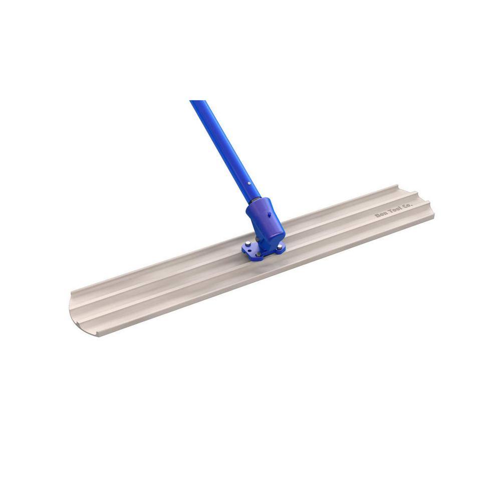 Bon Tool 48 in. x 8 in. Magnesium Bull Float Kit - Round End Worm Gear Bracket 6 ft. Handles (2) 22-340