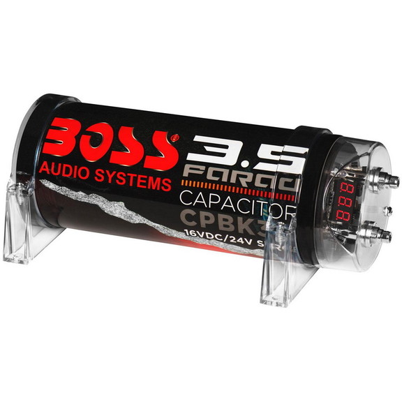 BOSS CPBK3.5 3.5 Farad Capacitor with Digital Volt...