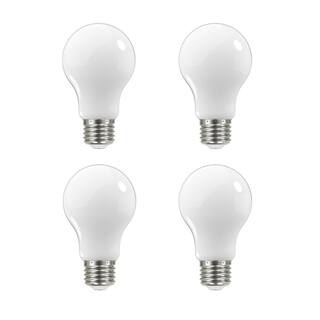 EcoSmart 60-Watt Equivalent A19 Dimmable Energy Star Frosted Filament LED Light Bulb Daylight (4-Pack) B7FA1960WESQD03