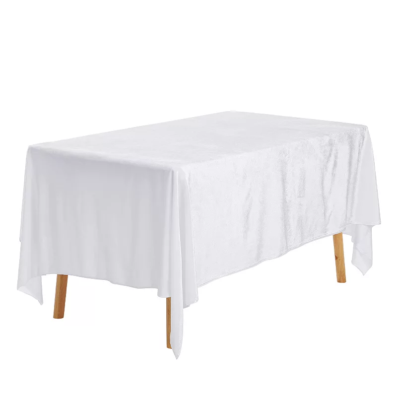 Rectangle Wrinkle Resistant Washable Polyester Table Cover 1 Pc， 71 X 102