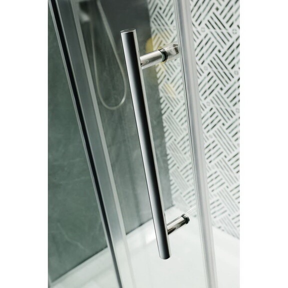 Brushed Nickel Glass Bathtub Doors 56 60 in. W x 6...